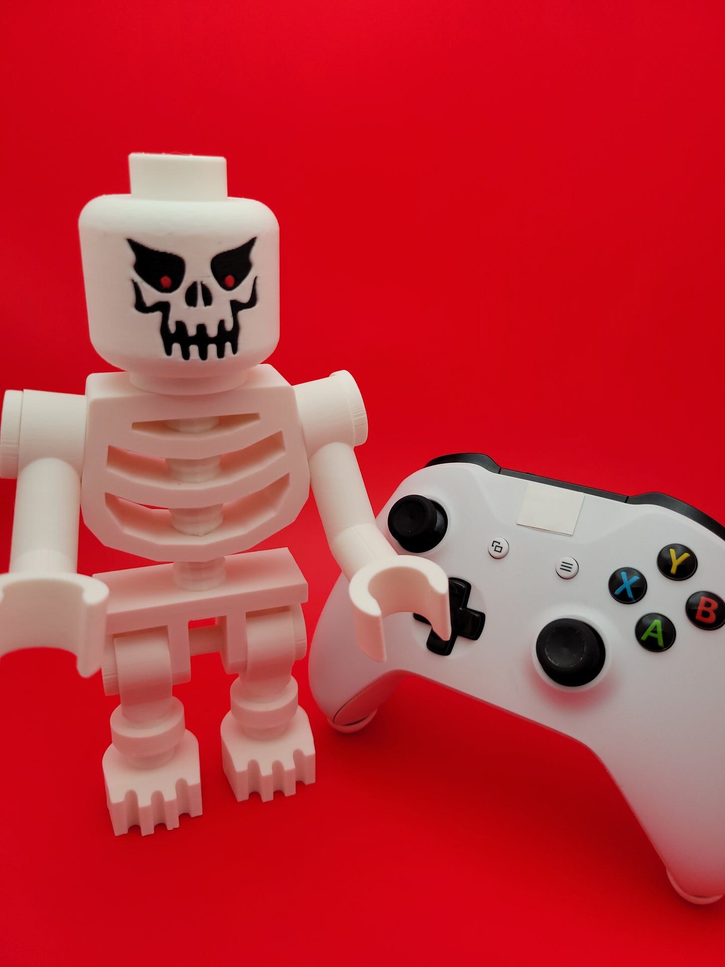 Skeleton - Angry Face Big Brick Figure