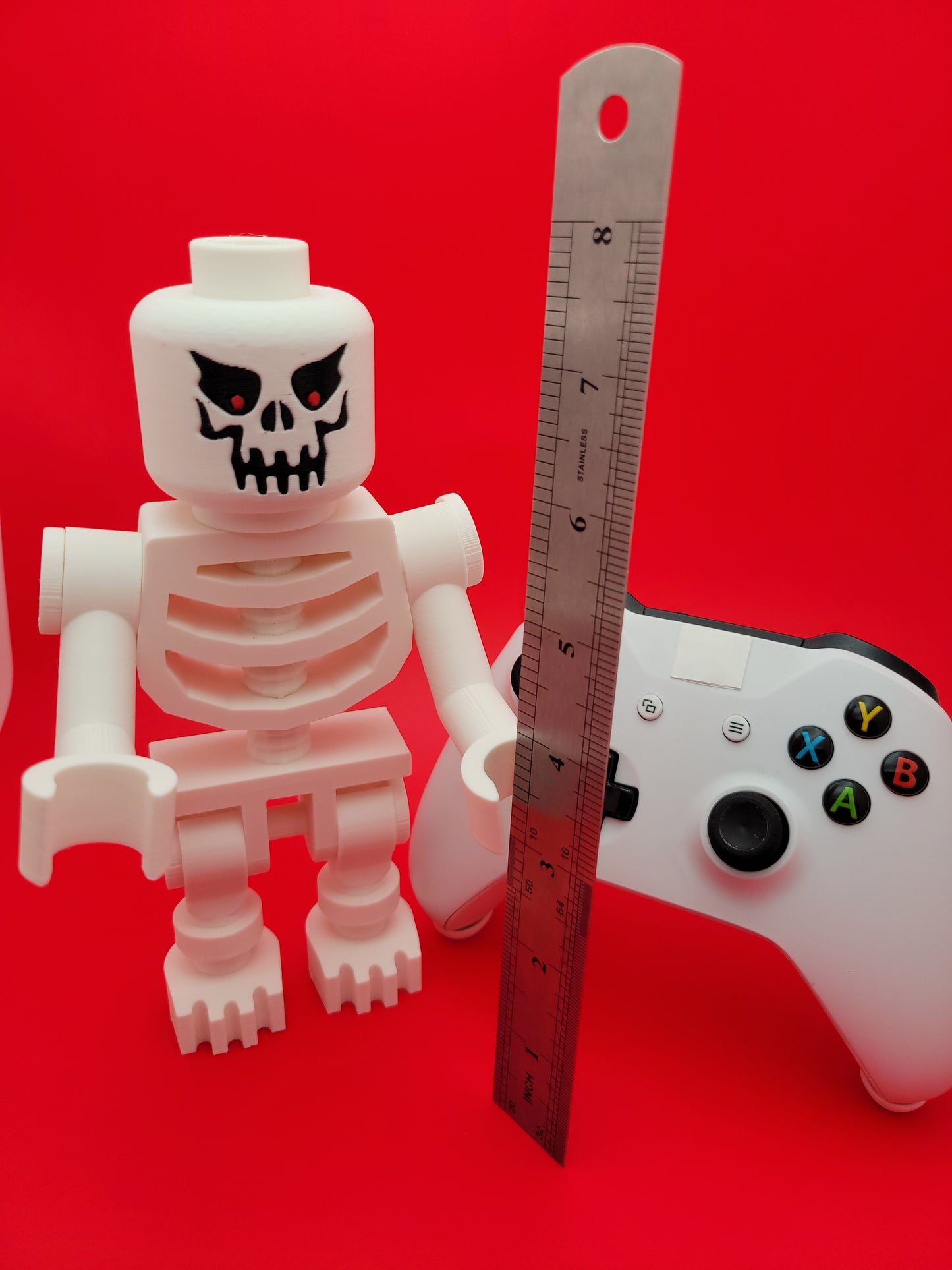 Skeleton - Angry Face Big Brick Figure