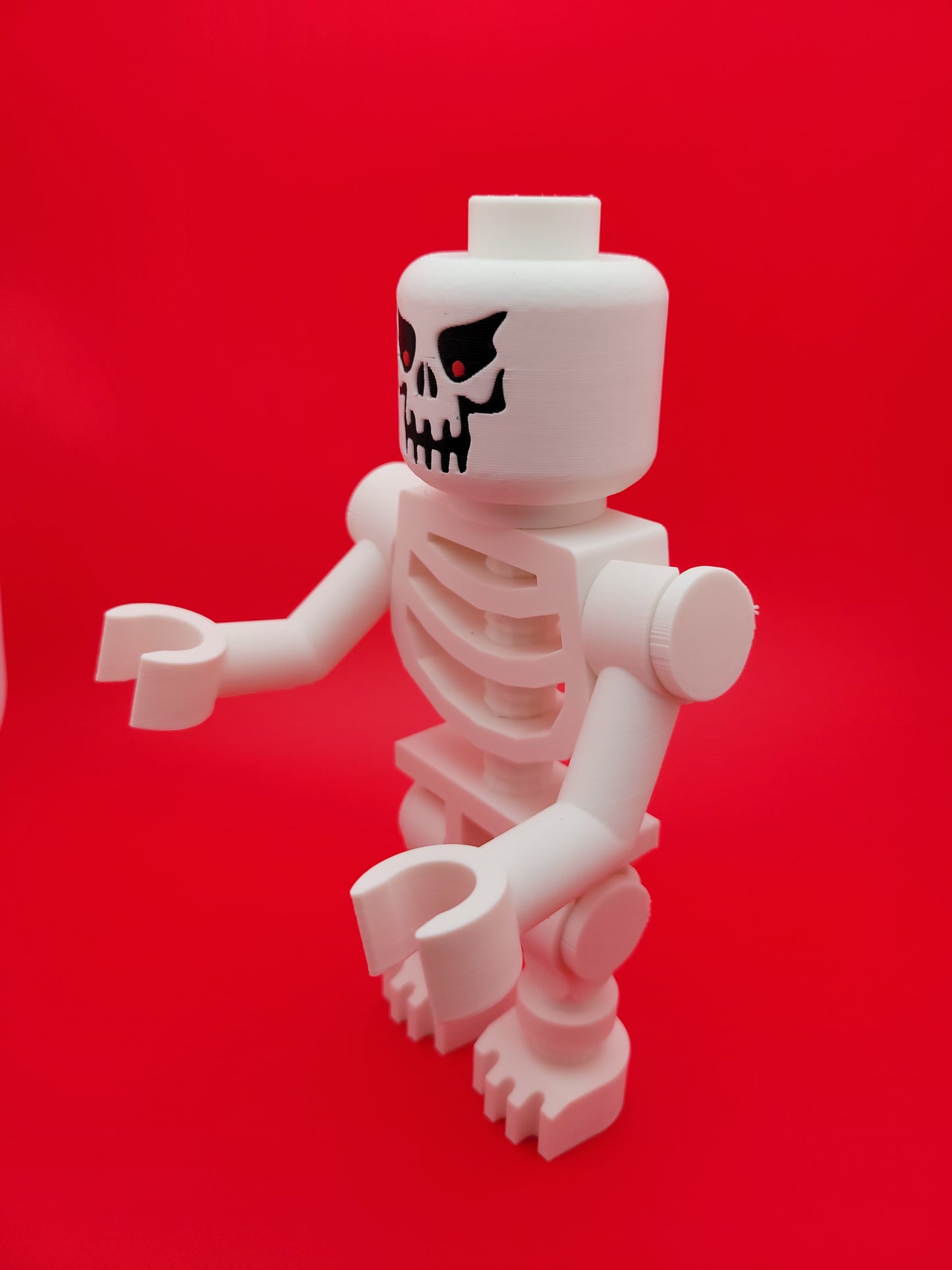 Skeleton - Angry Face Big Brick Figure