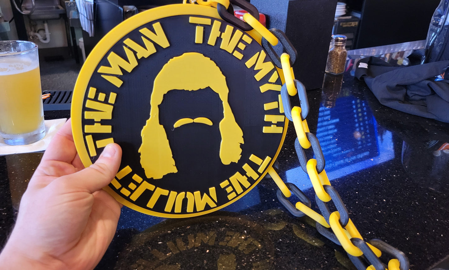 The Man, The Myth, The Mullet Pendant Chain